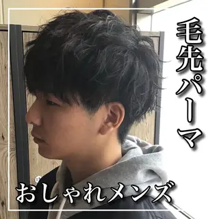 ショート カラー パーマ メンズ ワダ カイのヘアスタイル