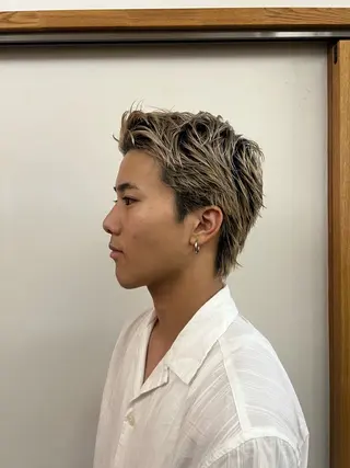 ショート メンズ 稲村 獅童のヘアスタイル