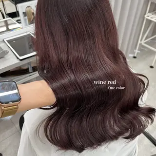 ロング カラー 柔らかオリーブ🌿 HIMARI🌻のヘアスタイル