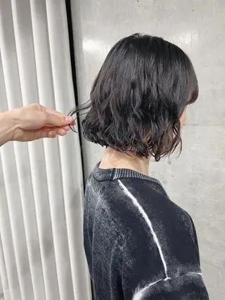 パーマ ボブパーマコテ巻き風 パーマNo1深江秀平のヘアスタイル