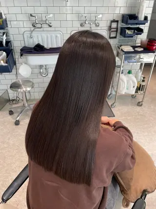 ロング 岡山駅/髪質改善 透明感カラー🐼のヘアスタイル