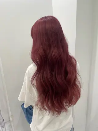 セミロング カラー 大人っぽ♡上品な暖色 ♡ブリーチなし♡のヘアスタイル