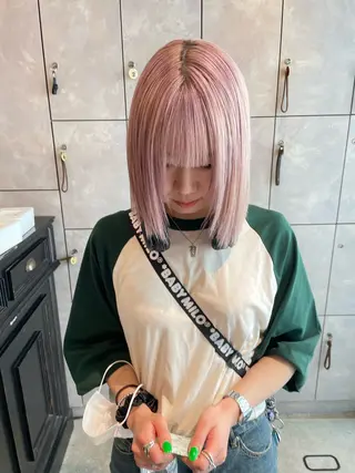 ショート カラー 💜ハイトーン💛 マジカルかいちゃんのヘアスタイル