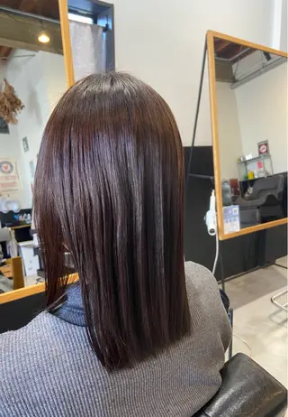 ミディアム 💫縮毛矯正/ カット💫徳永あい子のヘアスタイル