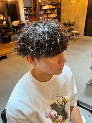 パーマ メンズ 石川 歳也のヘアスタイル