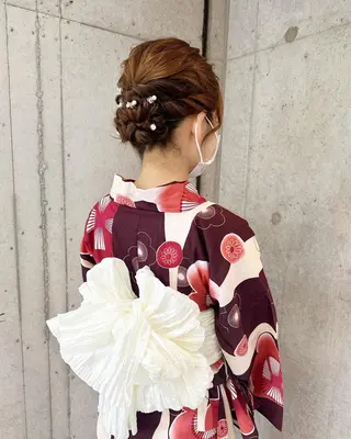 セミロング ヘアアレンジ 🎀ヘアセット/艶髪 /はやしほのか🎀のヘアスタイル