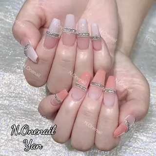 ネイル 長いだし/スカルプ/ パラシェルN.oneのネイルデザイン
