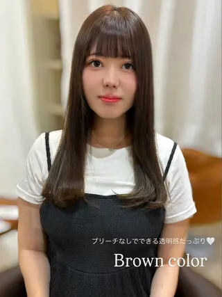 ロング カラー 𝘈𝘐𝘙𝘐♡ レイヤーカットのヘアスタイル