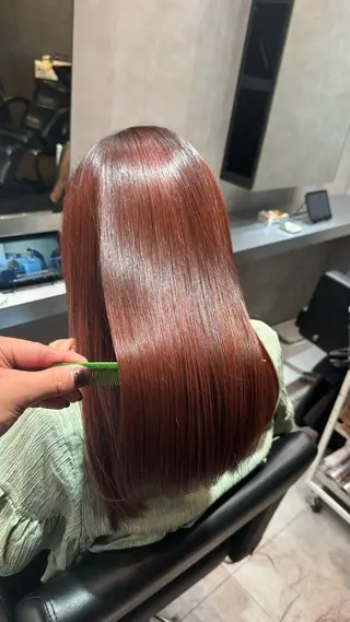 ロング 坂谷 BUCKS/縮毛矯正のヘアスタイル