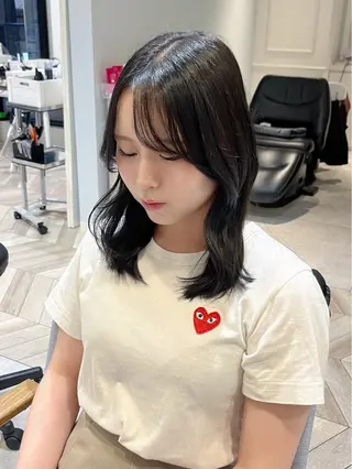 ミディアム カラー 韓国ヘア🇰🇷/ニ ュアンスパーマ/ヒナのヘアスタイル