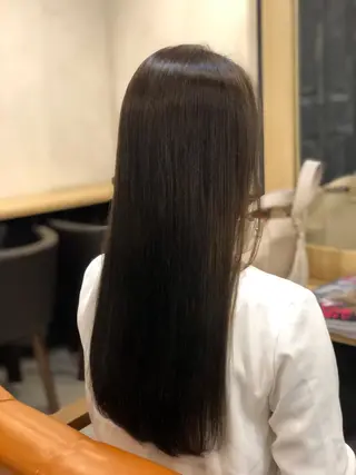 ロング カラー 美髪矯正 🌈髪質改善 山下のヘアスタイル