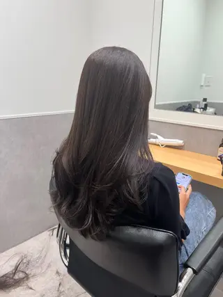 ロング カラー 𝒢𝒾𝓇𝓁𝓎 ⑅　𝓎𝓊𝓀𝒶のヘアスタイル