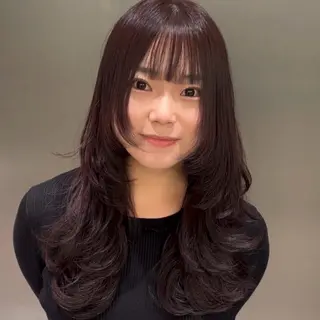 セミロング 大阪ハイトーン /MYUUのヘアスタイル
