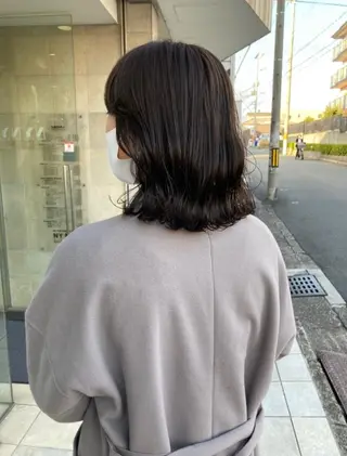 ミディアム カラー 田中 あかねのヘアスタイル