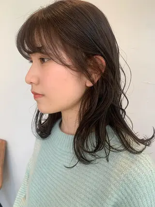 セミロング カラー RISAKO レイヤーカット🎀のヘアスタイル