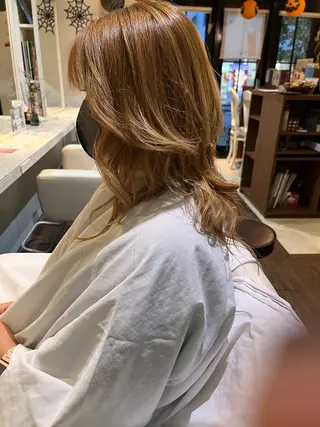 セミロング 福本 好子のヘアスタイル