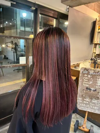 カラー 松原 樹里のヘアスタイル