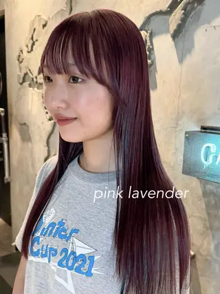 ミディアム カラー ヘアアレンジ 顔周りカット×透明感 カラー💫AINAのヘアスタイル