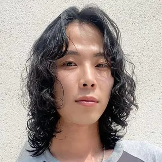 ロング パーマ ヘアアレンジ メンズ fifth 石川 凪のヘアスタイル