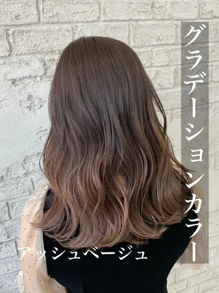 セミロング カラー ヘアアレンジ 池袋/韓国レイヤー 💗🐇amiのヘアスタイル