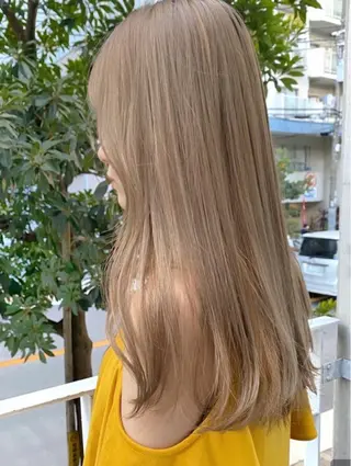 ロング カラー 全席個室　暖色カラー Zina松園優香🌸のヘアスタイル