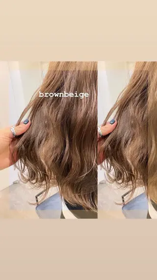 セミロング カラー ヘアアレンジ 🌻Insta指名 NO.1🌻Shoのヘアスタイル
