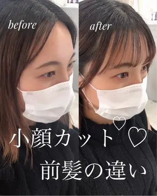ミディアム ✨透明感ケアカラー✨ 長野ゆきなのヘアスタイル