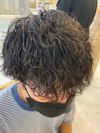 ショート パーマ メンズ 似合わせパーマ 渡辺尚暉のヘアスタイル
