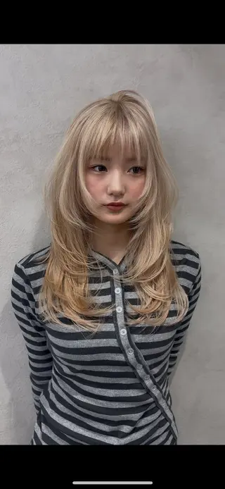 セミロング Yuta✂︎ 韓国レイヤー🪽のヘアスタイル