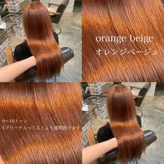 ロング カラー 🧸顔周りカット /透明感🎀のヘアスタイル