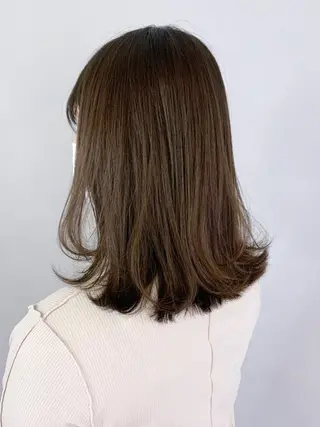 ミディアム カラー パーマ ヘアアレンジ ITbyALBUM 松戸のヘアスタイル