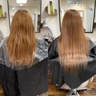 カラー ロング Reflet 新宿/プルエクステのヘアスタイル