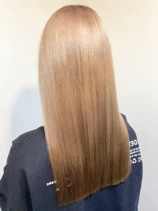 ロング カラー ブリーチ毛対応酸性 ストレート🌈サキのヘアスタイル
