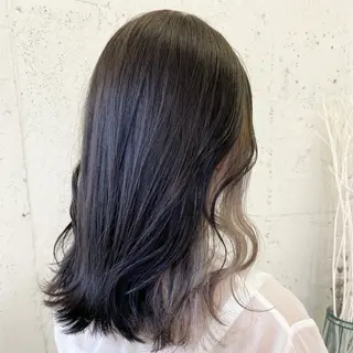 ミディアム カラー 透明感カラー🎀／ 寒色カラー／マツエクのヘアスタイル