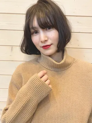 ミディアム カラー 安達 俊亮のヘアスタイル