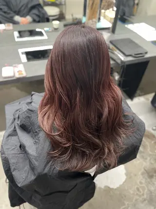 ロング カラー nico麻生 加賀谷 すみれのヘアスタイル