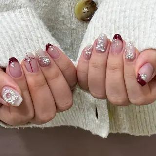 ネイル 韓国ネイル/ワンホン ネイル🎀表参道3分のネイルデザイン