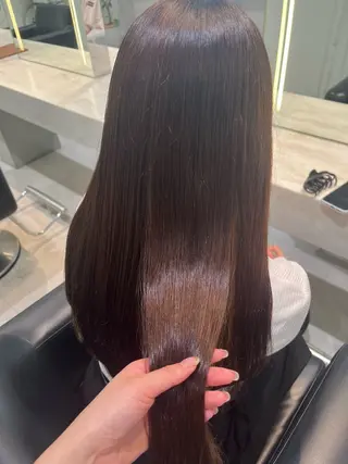 ロング 艶カラー/縮毛矯正/ アレンジ/akaneのヘアスタイル