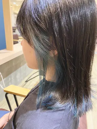 ミディアム カラー マンツーマン/透明感 foi hairのヘアスタイル
