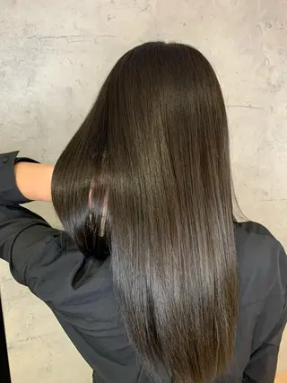 ロング カラー 中川歩 髪質改善 ツヤカラー【横浜】のヘアスタイル