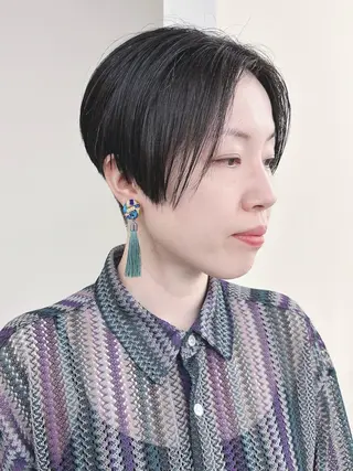 ショート ボブ/ゆるふわ ボブパーマ/とういのヘアスタイル