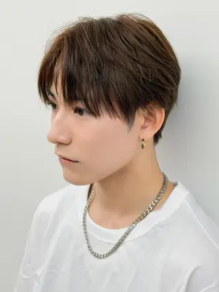 ミディアム カラー メンズ メンズ特化⚡️三村 彰吾⚡️カットパーマのヘアスタイル