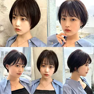ショート カラー 💍新宿ショート 💍岩田莉奈のヘアスタイル