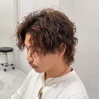 メンズ メンズ特化/ツイスパ /波巻き/大塩恭平のヘアスタイル