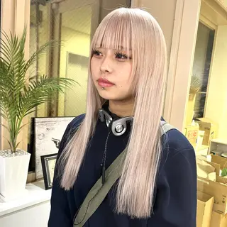 カラー 渋谷🎨ブリーチ特化 ×エクステ🎨レンのヘアスタイル