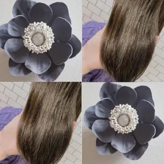 セミロング カラー ヘアアレンジ 韓国hair🦋 Nanaのヘアスタイル