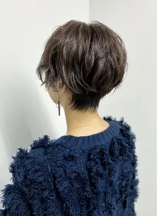 ショート カラー パーマ ⭐️当日OK⭐️ 岩田峻のヘアスタイル