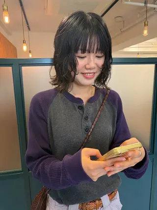 ショート YUUKI/ウルフ .ボブパーマのヘアスタイル