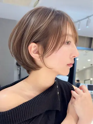 ショート カラー Lond Bloom 天神ショート/ボブのヘアスタイル