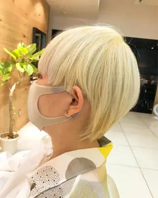 ショート カラー 坂元 智信のヘアスタイル